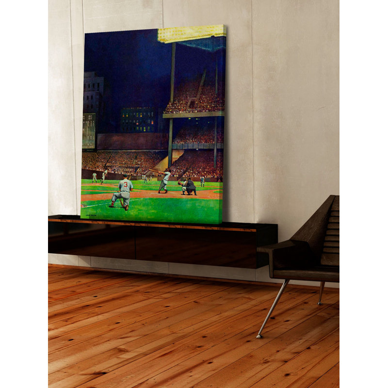 «Yankee Stadium» par John Falter, reproduction sur toile tendue, H 48 po x l 40 po x P 1,5 po