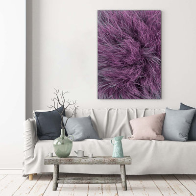 Pink Fur - Wrapped Canvas Print