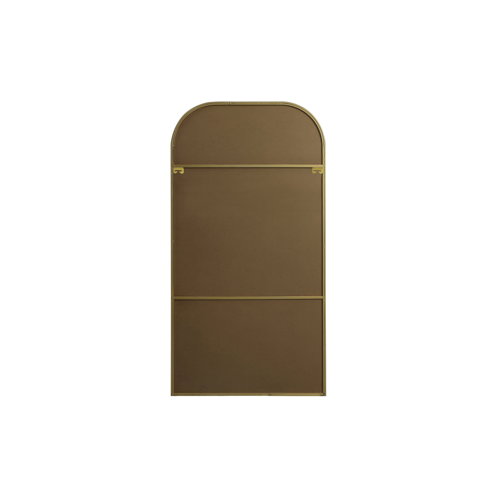 Sabine Metal Wide Arch Wall Mirror, 66" x 35", Brass