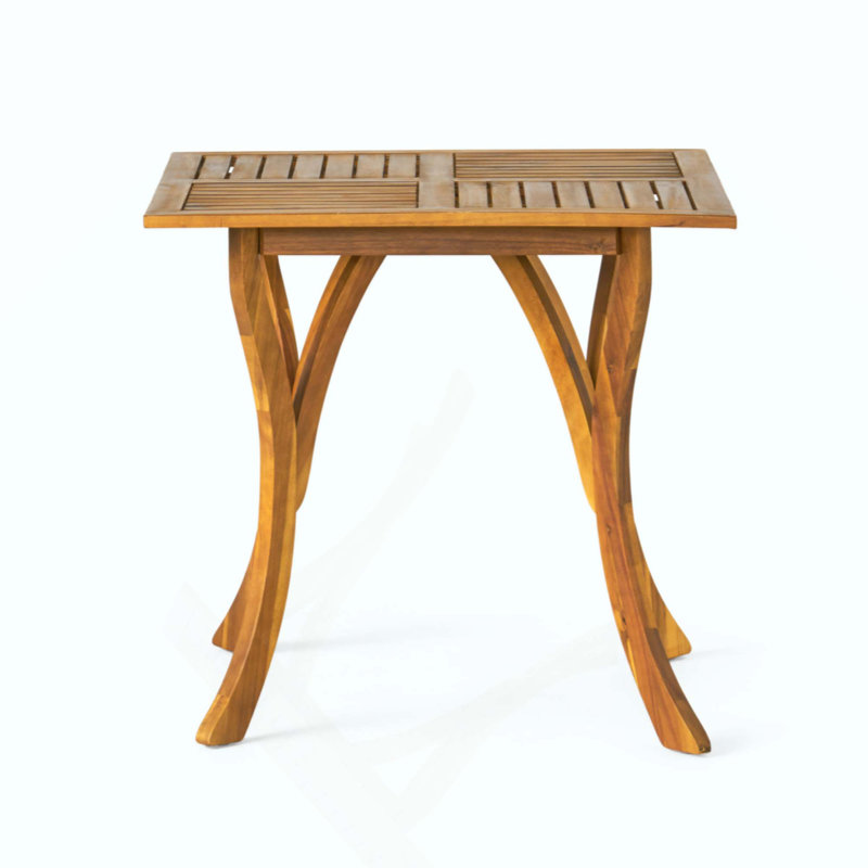 Outdoor Acacia Wood Square Dining Table - Durable, Stylish, And Perfect For Patio Setups