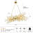 51.2" Modern Tree Branch Chandelier For Dining Room – Brass Finish-2027206791