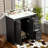 Bathroom Vanity with Sink, 3 Drawers, 2 Doors and metal handles-766394352