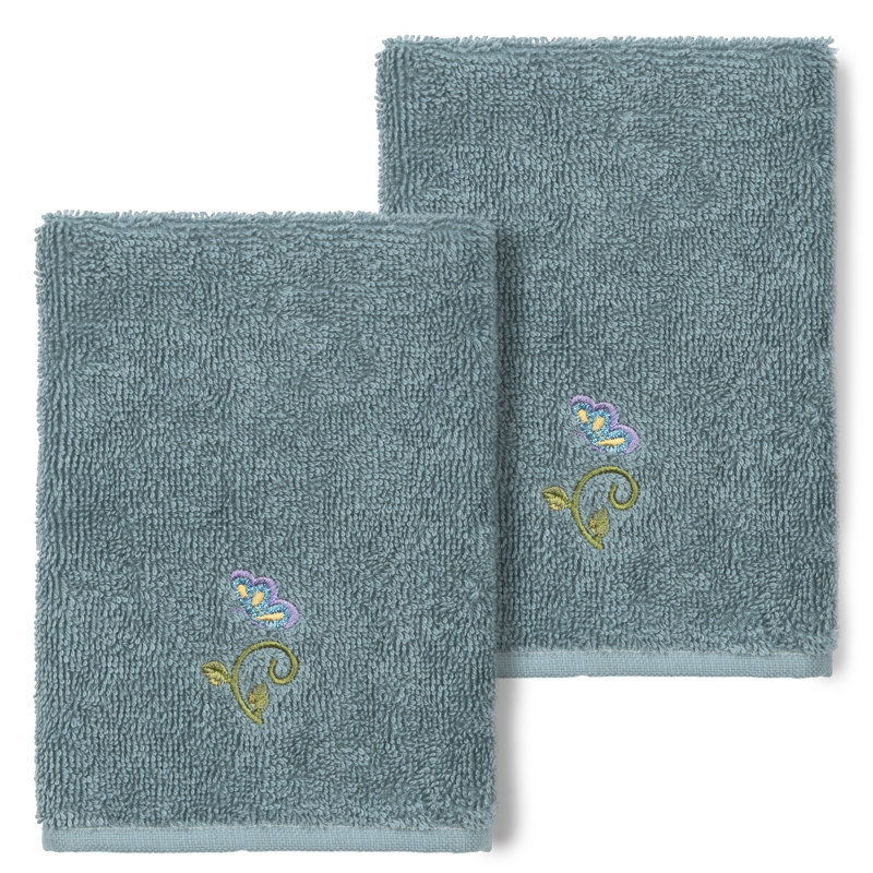Rebecca Turkish Cotton Washcloth, Teal