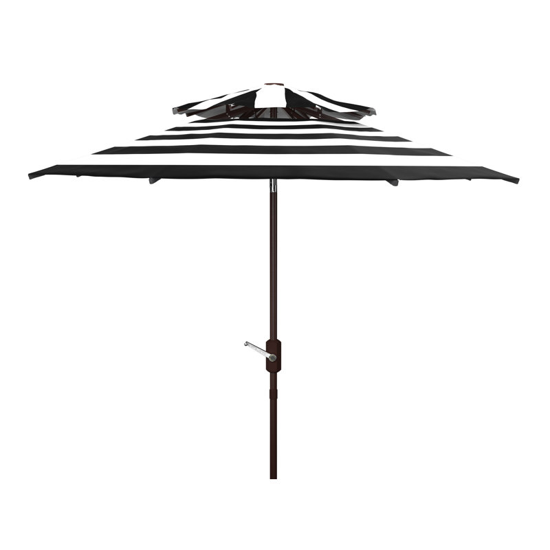 Parasol de plage 8,5 pi Torrens, Noir / blanc