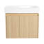 Meuble-lavabo 24 po avec lavabo en céramique, meuble-lavabo mural flottant, armoire de rangement en bois avec portes doubles pour la salle de bain-1227595290