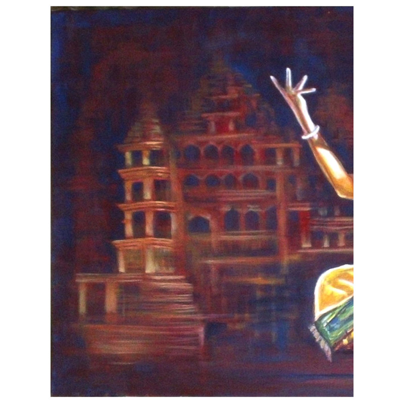 Krishna Nee, peinture acrylique | Sur toile | Par Usha Shantharam