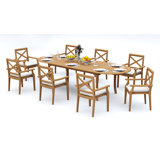 Granada Outdoor - Piece Teak Dining Set