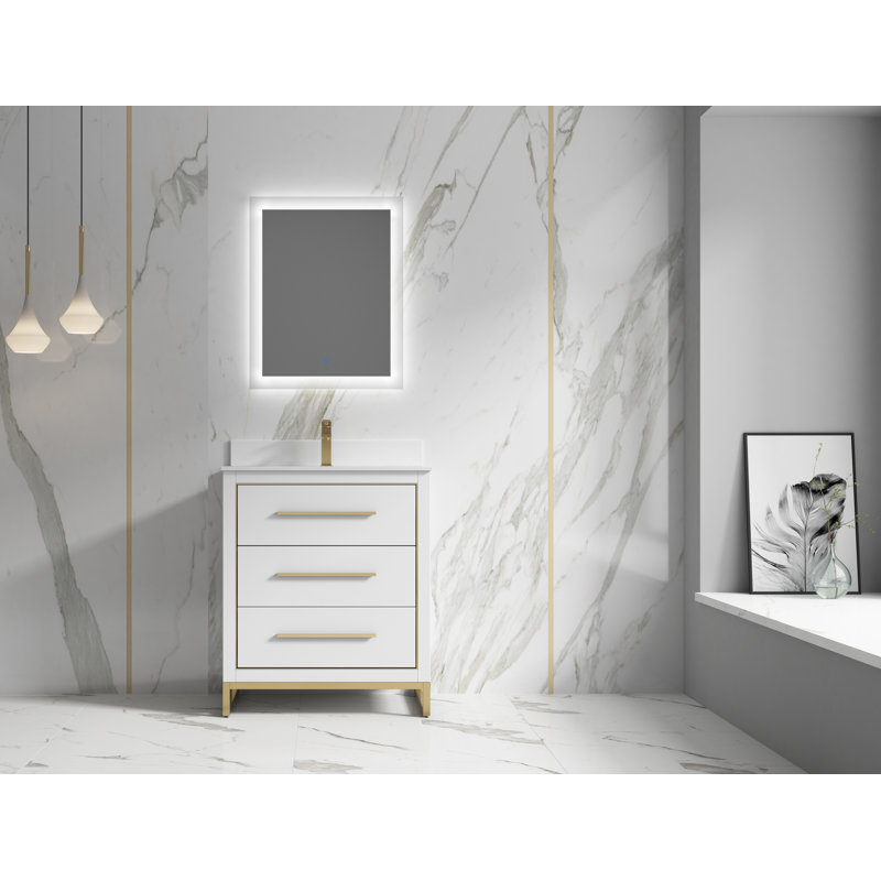 Meuble-lavabo autoportant l 30 po x P 22 po x H 35 po Genavieve