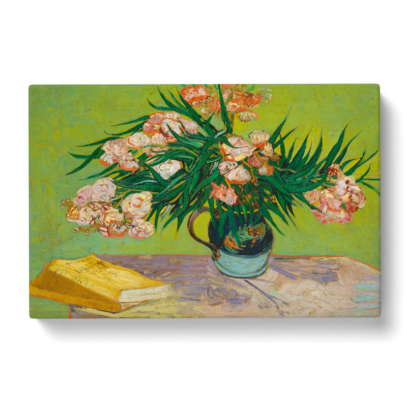 Oleanders by Vincent Van Gogh - Wrapped Canvas Painting, 50cm H x 76cm W x 3cm D
