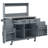 54.1" Outdoor Kitchen Island with High Shelf, Large Outdoor Potting Bench Table with Stainless Steel Top and Storage Cabinet-1674332955