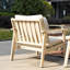 Acacia Wood Conversation Set With Cushions & Free Combination-2135576430