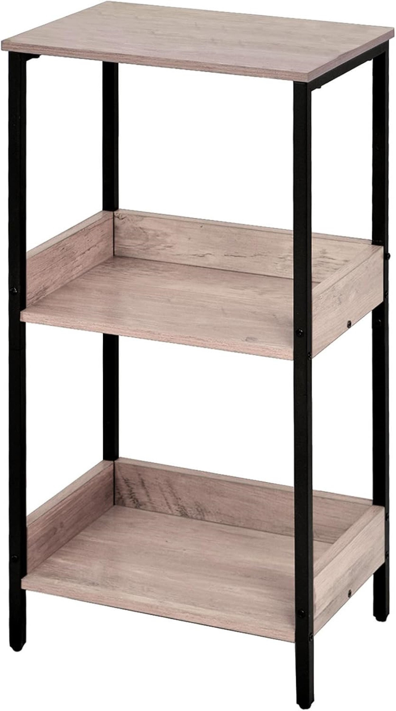 Ebern Designs 3 Tier End Table Record Rack With Storage Shelf | Wayfair
