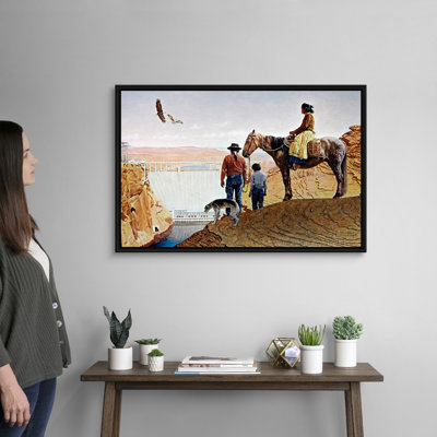 Norman Rockwell Glen Canyon Dam by Norman Rockwell - Painting on Canvas