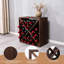 Support à vin en bois pour 24 bouteilles Butterfly Design