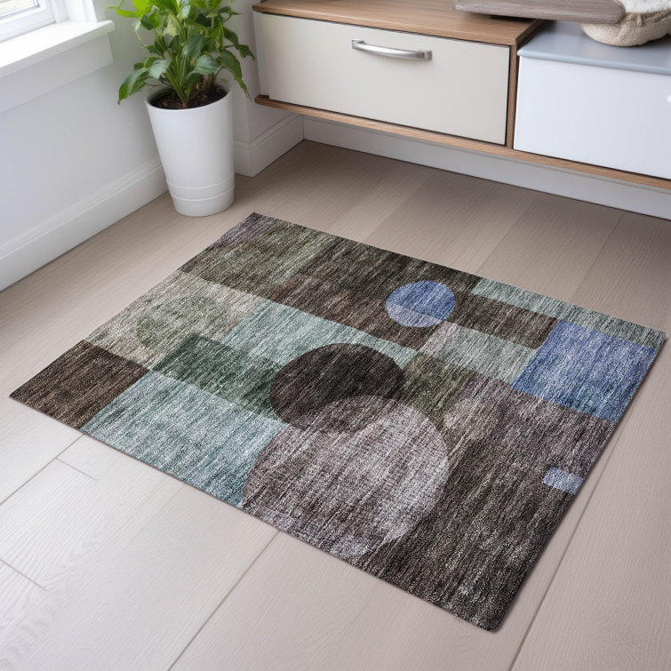 Premium Machine Washable Konopka AMF1114 Geometric Rug