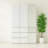 Elise Modular Wood Closet System With Mirror In White