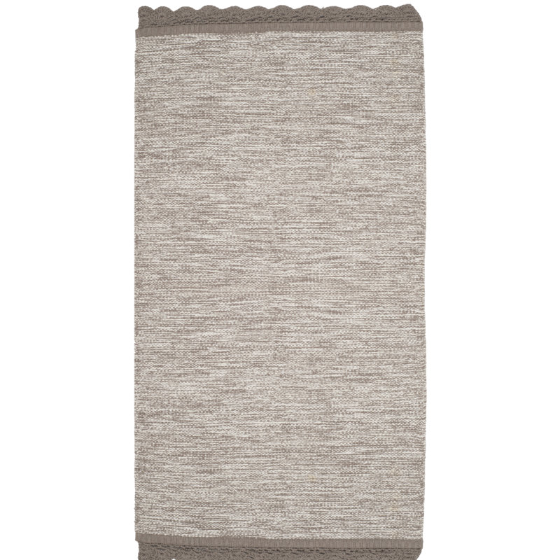 Mohnton Hand Woven Cotton Solid Color Rug, Rectangle 3' x 5'