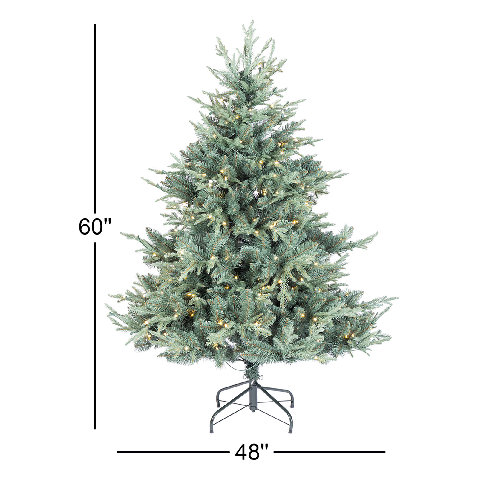Majestic Prelit Mixed Tips Hinged Christmas Tree, 5'