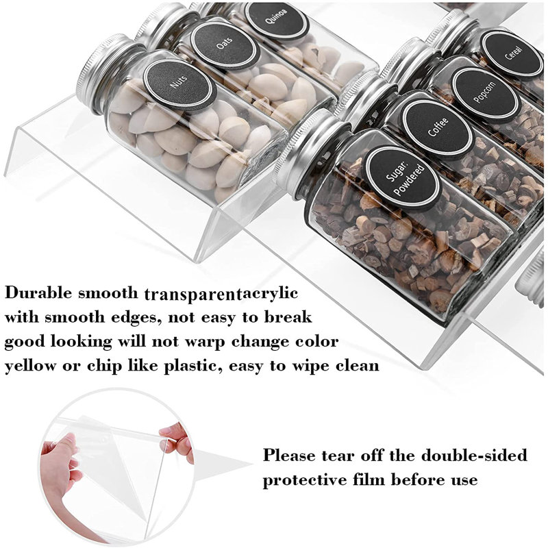 Wall Spice Rack with Adjustable Racks