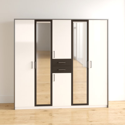 Sazerac 6 Door Manufactured Wood Wardrobe