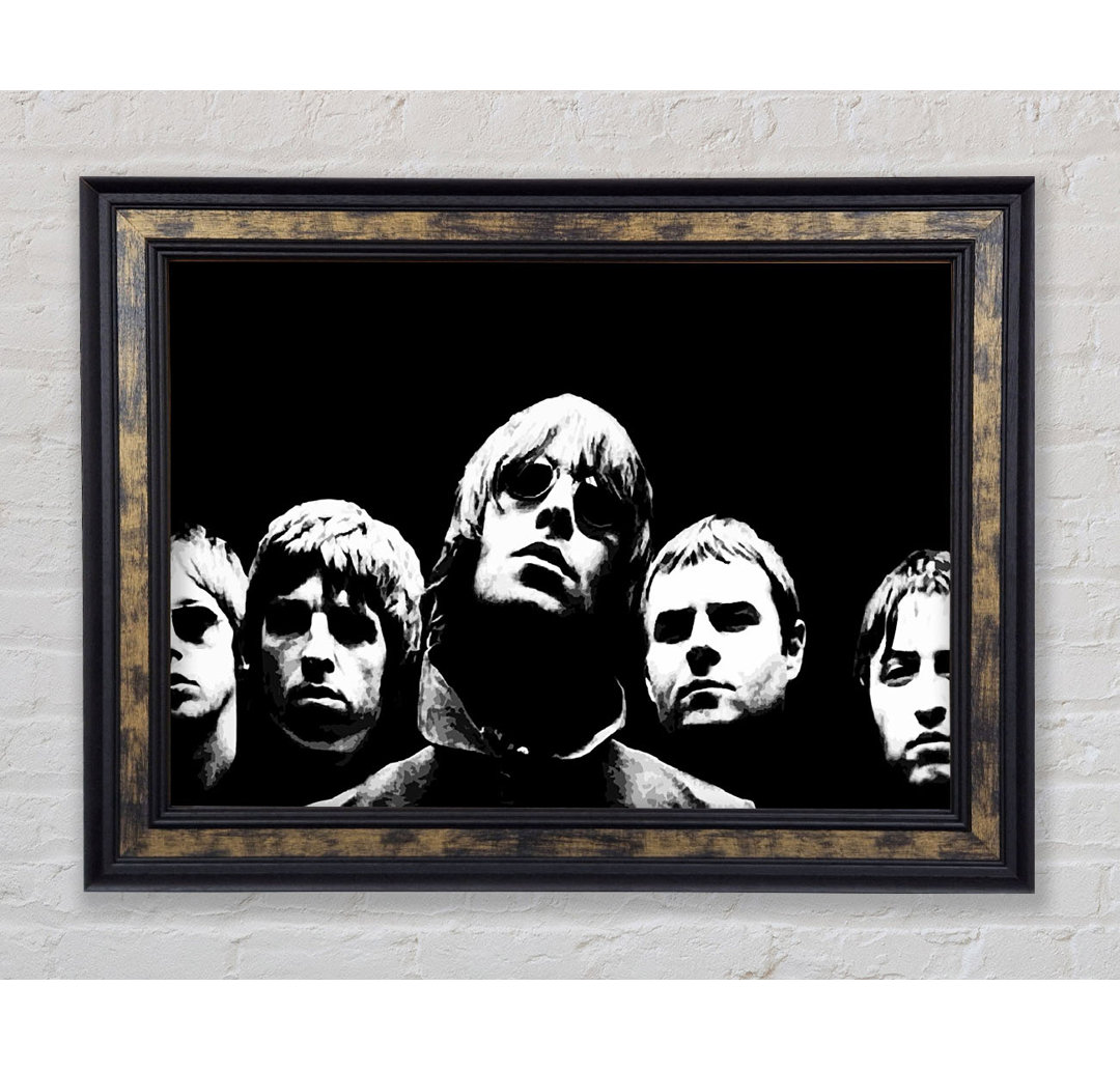 Oasis Wonderwall Pop Art - Bilderrahmen Kunstdrucke