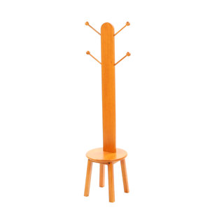 Rangement à vêtements avec tabouret
