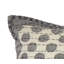 Oreiller carré en coton tissé à la main Artisan - pois bleu marine - 24 po-117894912