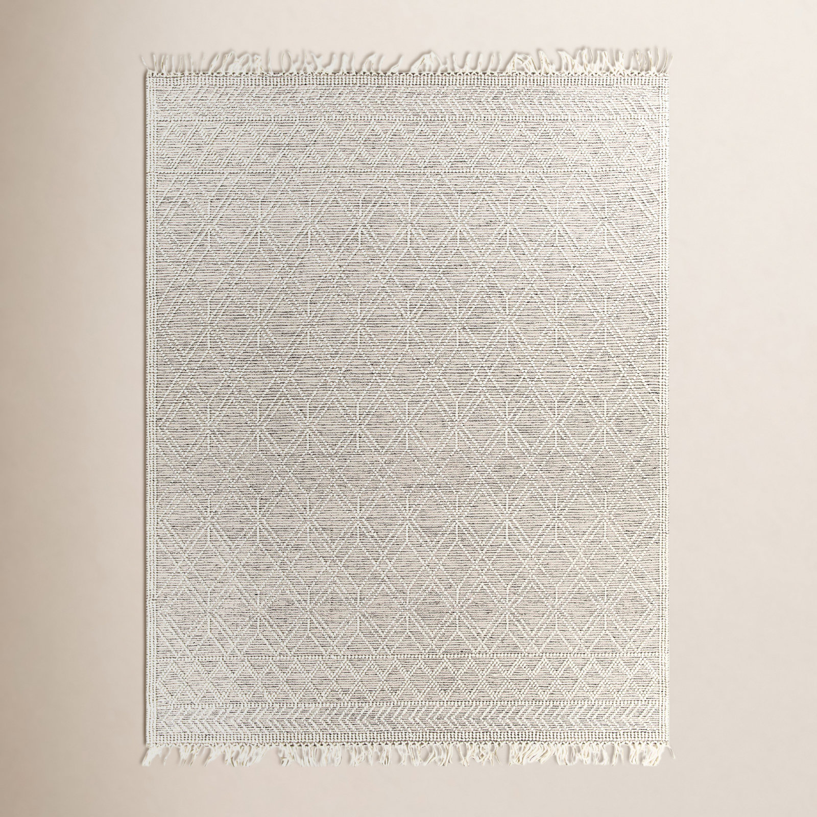 Esty Handmade Wool Rug, Rectangle 5' x 7'6"