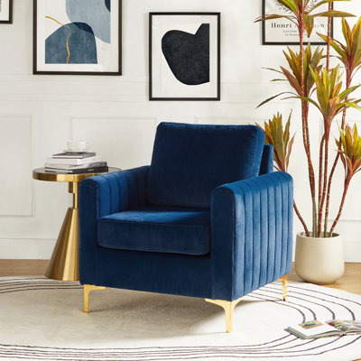 Cedarpoint Upholstered Velvet Tufted Club Chair