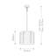 Horatio 1 - Light Polished Nickel Drum Pendant
