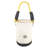 10 in. 1-Pocket Canvas Utility Tool Bucket with Leather Bottom in White