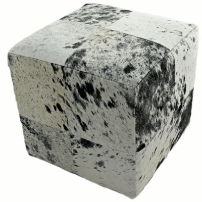 Rutha Square Leather Ottoman