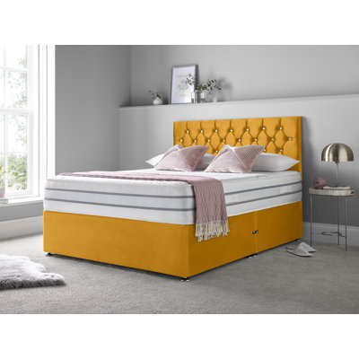 Boltwood Upholstered Divan Bed with Mattress