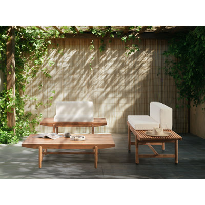 Macina Wicker 2 - Person Garden Lounge Set with Cushions