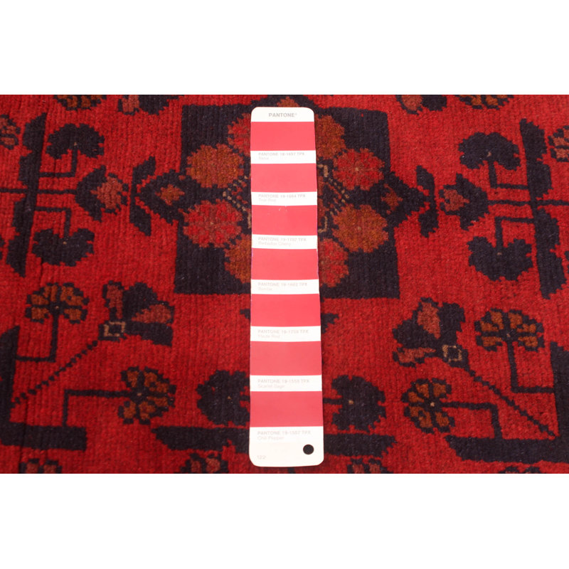 Malechi One-of-a-Kind 6'7" X 9'8" New Age Wool Area Rug in Red
