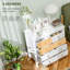 HOMCOM Fluted Bedroom Chest of Drawers w/ 5 Drawers Gold Tone Handles-1947492615