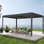 Pergola d'extérieur en aluminium avec toit à persiennes
