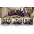 Upholstered Sectional With Hidden Table And Storage Ottoman-Purple-132804919-132804873