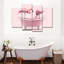 Baignoire flamants roses 4 pièces-2032916432