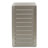 Silver Aluminum Outdoor Side Table - Space Solution Modern For Courtyards & Construction