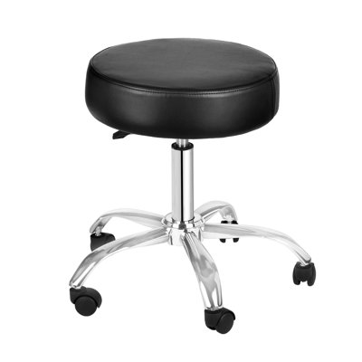 Adjustable Height Ergonomic Industrial Stool with Wheels