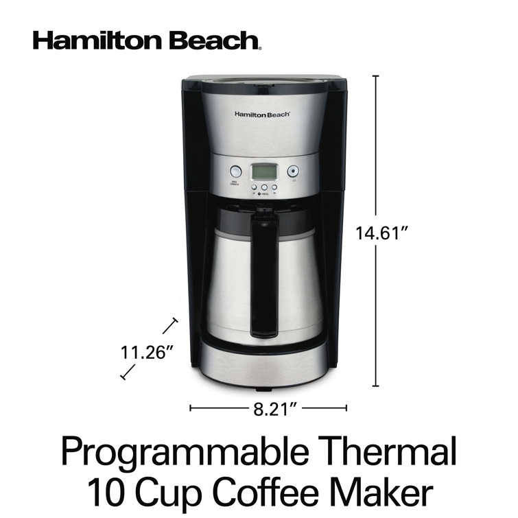 Hamilton Beach Aroma Elite 4 Cup Coffeemaker Black Glass Carafe