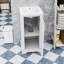 Meuble-lavabo autoportant avec lavabo, porte et tablette