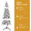 Arbre de Noël 8 pi en PE / PVC avec 44 pommes de pin naturelles - 1634 pointes-1302156861-1302156850