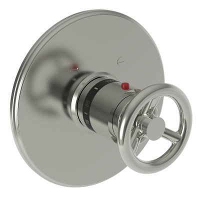 Slater 3/4" Round Thermostatic Trim Plate With Handle