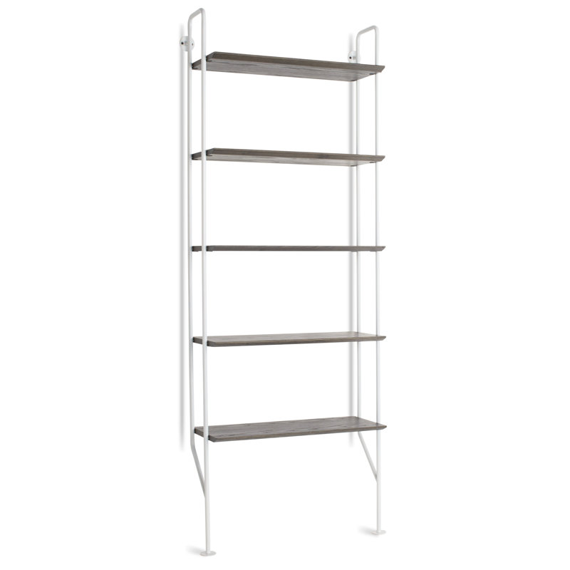 Hitch Etagere Bookcase, Black/Walnut