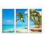 Plage tropicale - cadre flottant 3 pièces-798717144-798717145