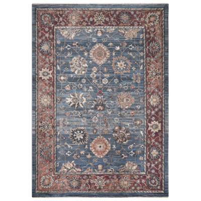 Tapis bleu antique Pandora