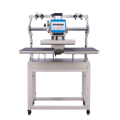 Professional Pneumatic Heat Press Machine with Infrared Positioning & Dual Platen Design