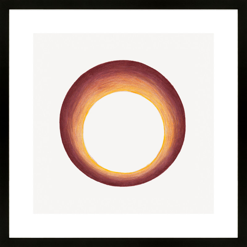 Torus 3 Print by Katy Montica, 16" H x 16" W x 1.25" D , Black